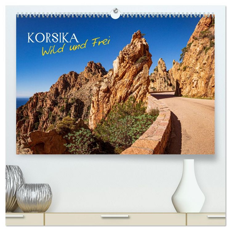 Produktbild: Korsika Wild und Frei (hochwertiger Premium Wandkalender 2026 DIN A2 quer), Kunstdruck in Hochglanz