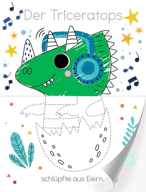 Produktbild: Das Mix & Malbuch Dinosaurier