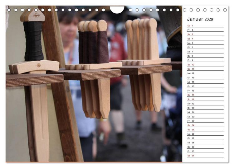 Produktbild: Mittelalter - Leben (Wandkalender 2026 DIN A4 quer), CALVENDO Monatskalender