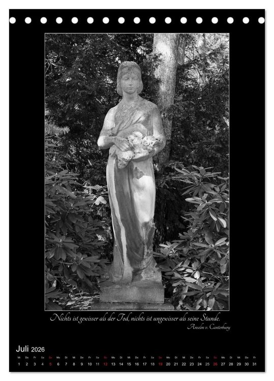Produktbild: S&uuml;dfriedhof Leipzig (Tischkalender 2026 DIN A5 hoch), CALVENDO Monatskalender