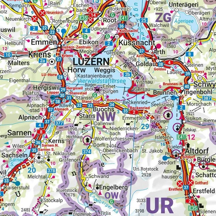 Produktbild: Freytag & berndt Stra&szlig;enkarte Schweiz 1:400.000