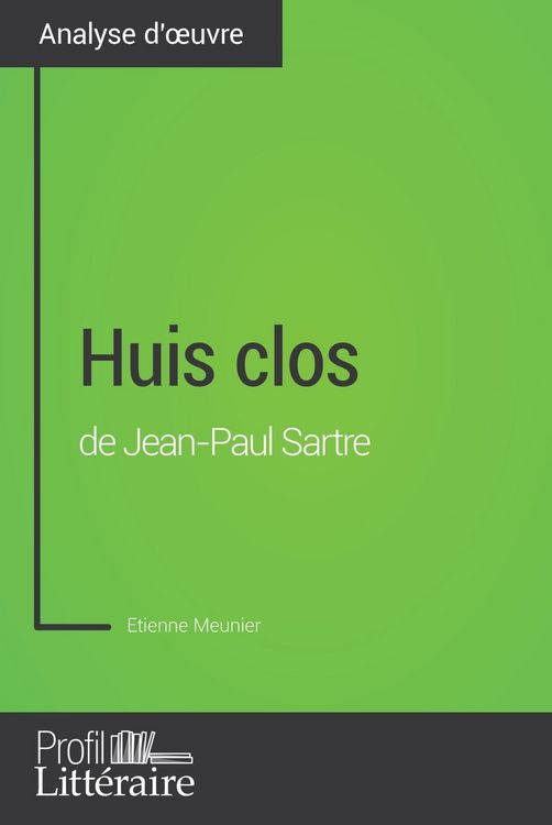 Produktbild: Huis clos de Jean-Paul Sartre (Analyse approfondie)