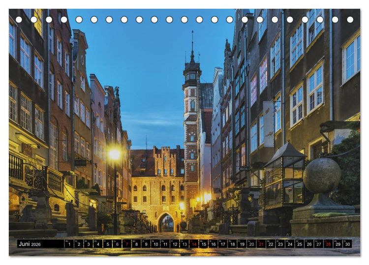 Produktbild: Ein Wochenende in Danzig (Tischkalender 2026 DIN A5 quer), CALVENDO Monatskalender