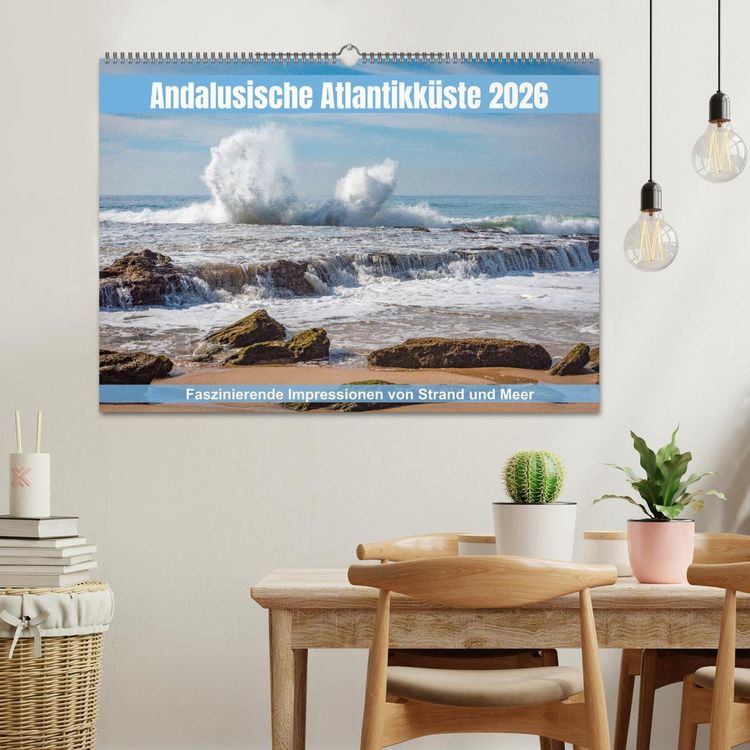 Produktbild: Andalusische Atlantikk&uuml;ste (Wandkalender 2026 DIN A2 quer), CALVENDO Monatskalender