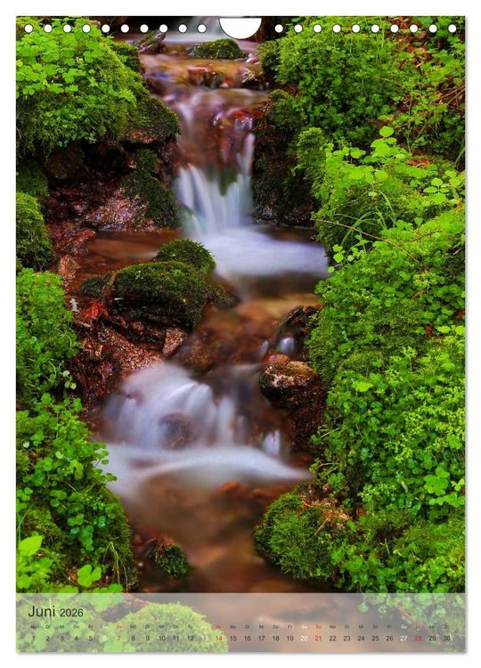 Produktbild: Alles im Fluss - Schwarzwaldwasser (Wandkalender 2026 DIN A4 hoch), CALVENDO Monatskalender