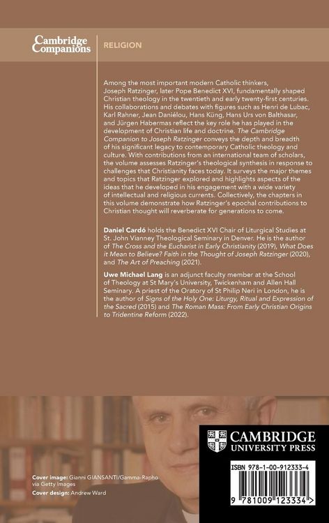 Produktbild: The Cambridge Companion to Joseph Ratzinger