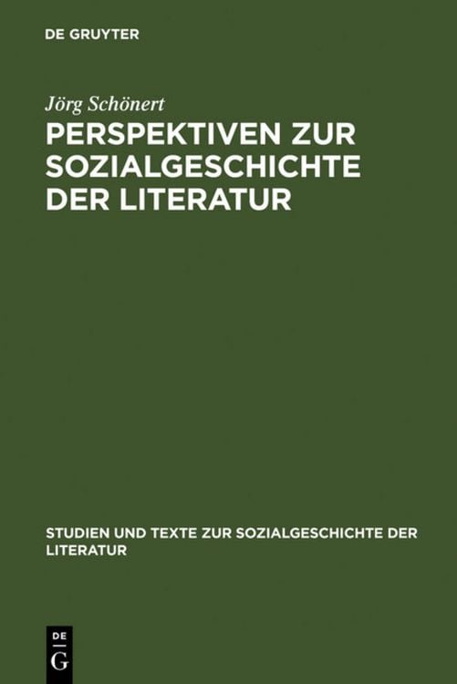 Produktbild: Perspektiven zur Sozialgeschichte der Literatur
