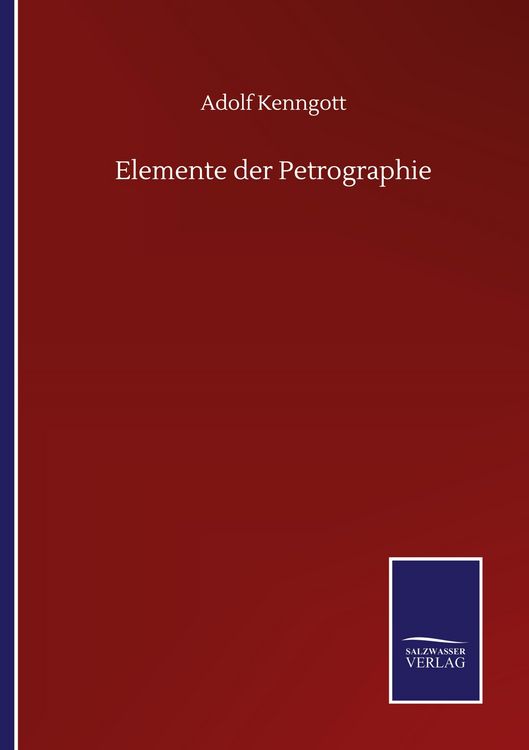 Produktbild: Elemente der Petrographie