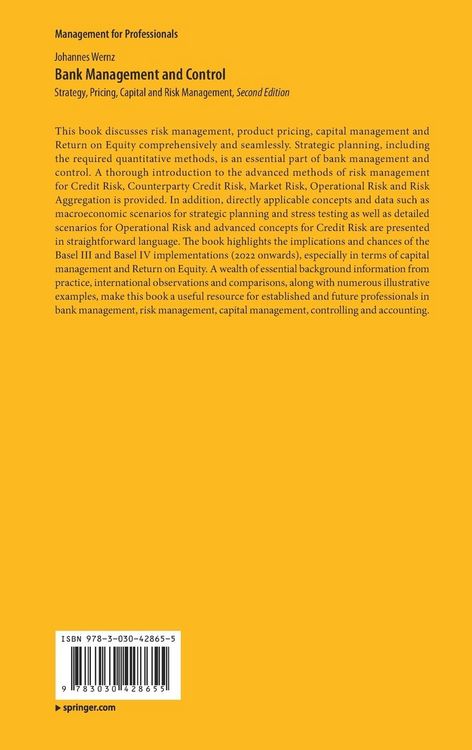 Produktbild: Bank Management and Control