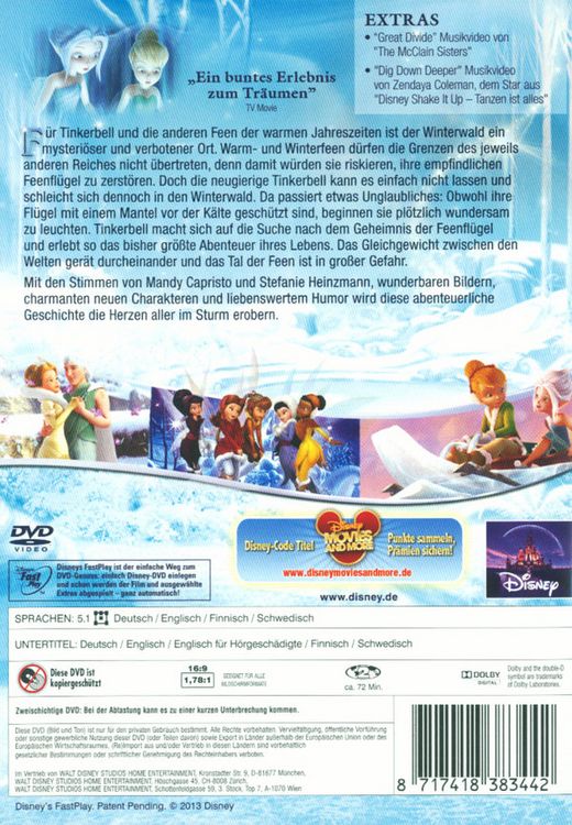 Produktbild: TinkerBell - Das Geheimnis der Feenfl&uuml;gel