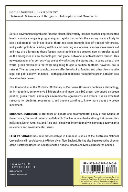 Produktbild: Historical Dictionary of the Green Movement