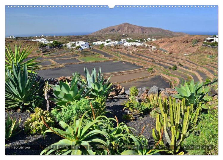 Produktbild: Lanzarote. Wunderwelt der Feuerberge (Wandkalender 2026 DIN A2 quer), CALVENDO Monatskalender