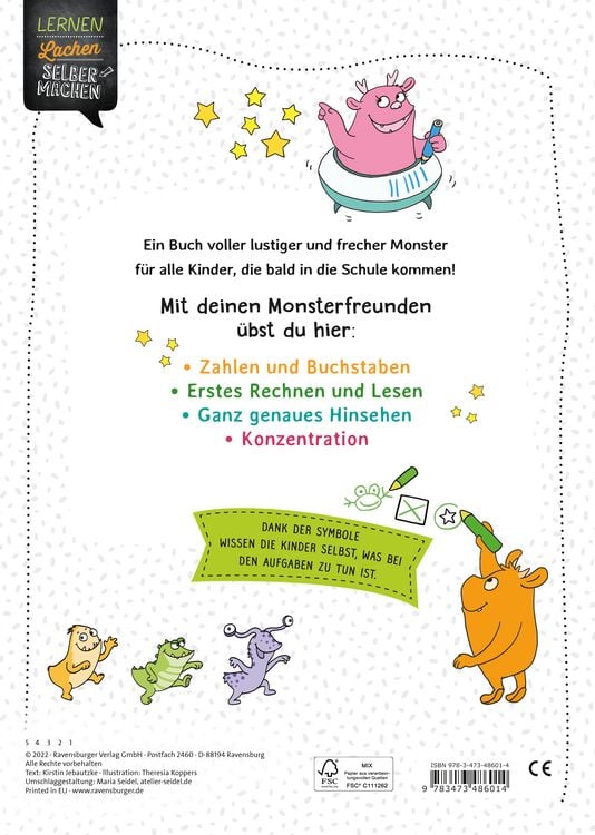 Produktbild: Lernen Lachen Selbermachen - Mein gro&szlig;es Buch zum Schulstart: Lesen, Schreiben, Rechnen