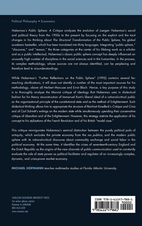 Produktbild: Habermas's Public Sphere