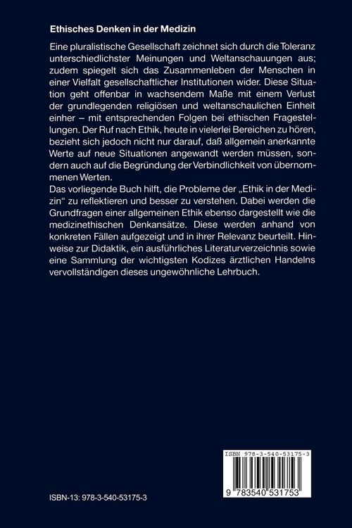 Produktbild: Ethisches Denken in der Medizin