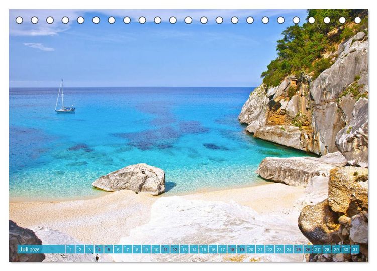 Produktbild: Facettenreiches Sardinien (Tischkalender 2026 DIN A5 quer), CALVENDO Monatskalender