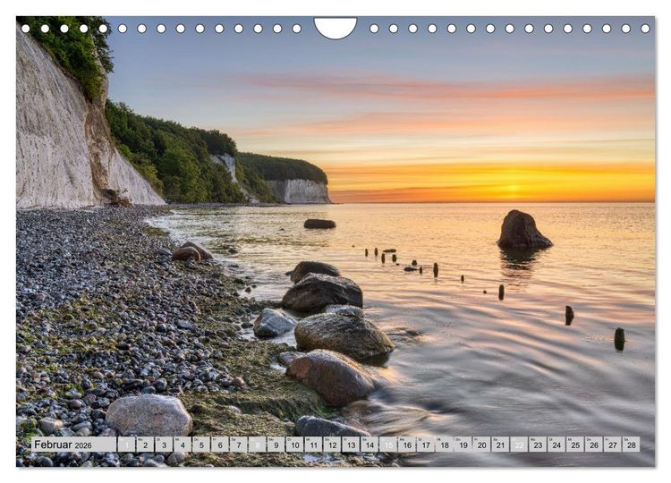 Produktbild: Wundersch&ouml;ne Ostsee R&uuml;gen und Usedom (Wandkalender 2026 DIN A4 quer), CALVENDO Monatskalender