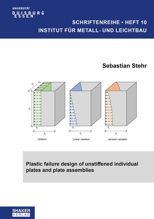 Produktbild: Plastic failure design of unstiffened individual plates and plate assemblies