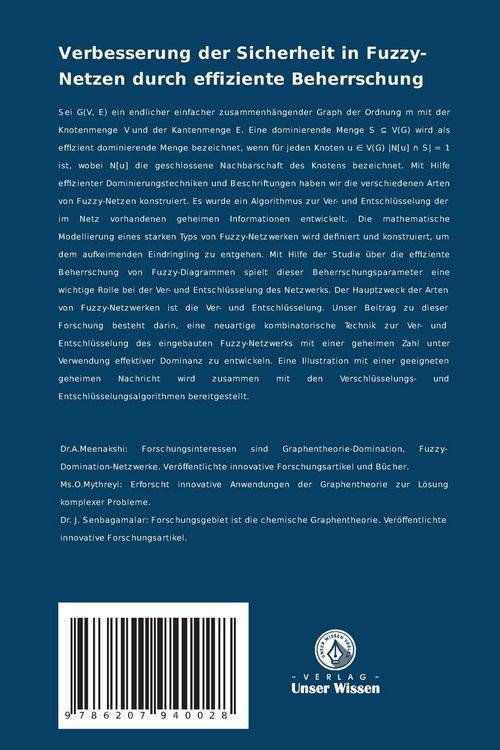 Produktbild: Verbesserung der Sicherheit in Fuzzy-Netzen durch effiziente Beherrschung