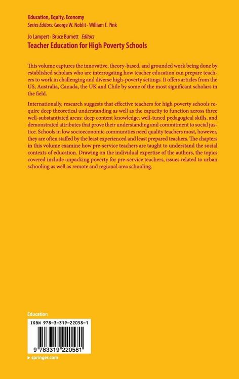 Produktbild: Teacher Education for High Poverty Schools