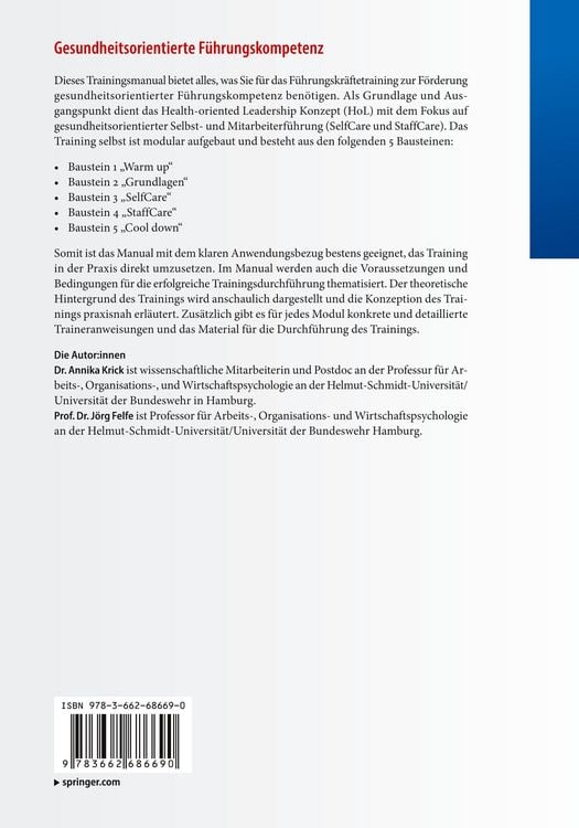 Produktbild: Gesundheitsorientierte F&uuml;hrungskompetenz