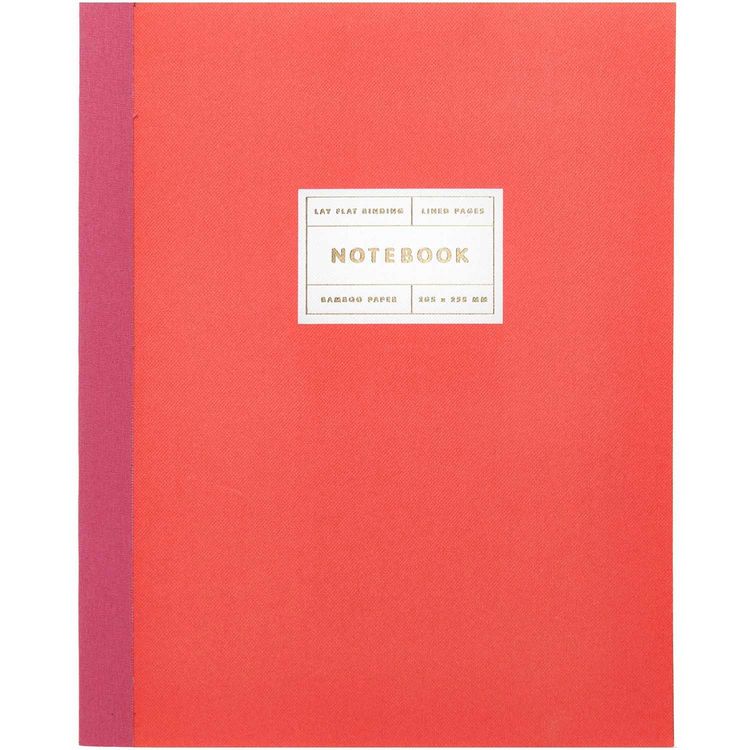 Produktbild: Notizbuch L, Neonrot, 80 Seiten, 100 g/m&sup2;