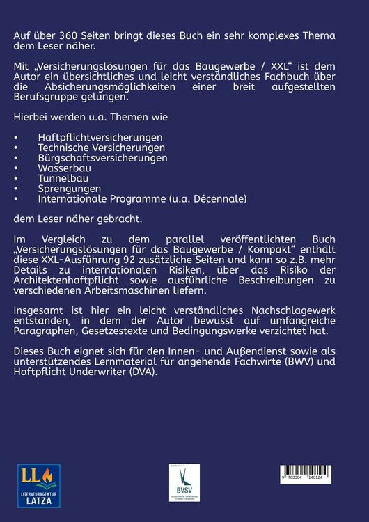 Produktbild: Versicherungsl&ouml;sungen f&uuml;r das Baugewerbe