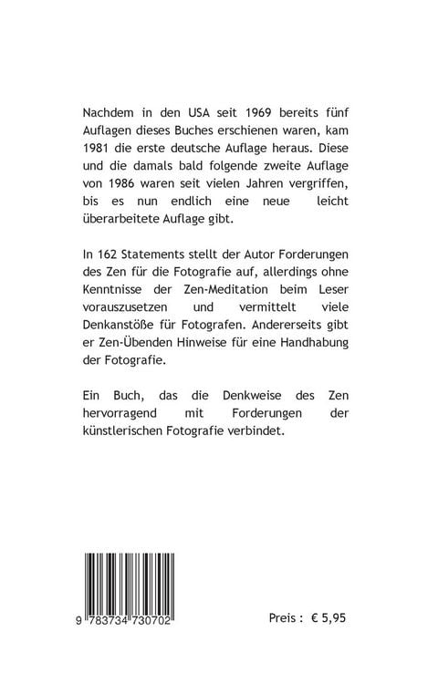 Produktbild: ZEN in der Kunst der Fotografie