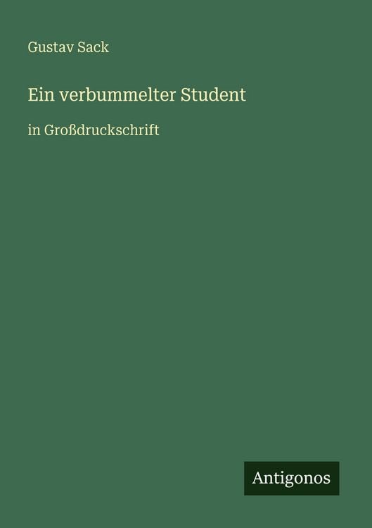 Produktbild: Ein verbummelter Student