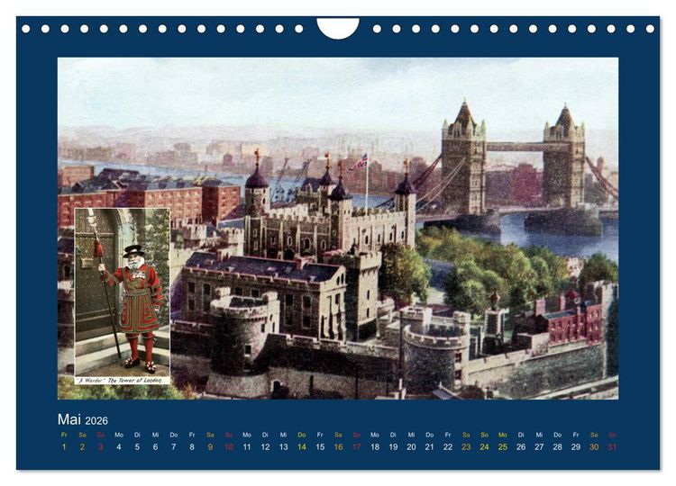 Produktbild: Historisches London von 1888 bis 1918 (Wandkalender 2026 DIN A4 quer), CALVENDO Monatskalender