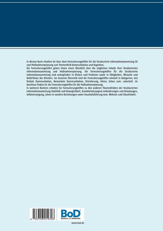 Produktbild: Formulierungshilfen f&uuml;r die Strukturierte Informationssammlung SIS und Ma&szlig;nahmenplanung