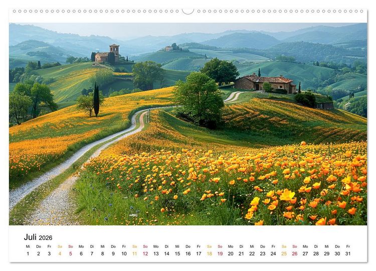 Produktbild: Stra&szlig;en und Wege (hochwertiger Premium Wandkalender 2026 DIN A2 quer), Kunstdruck in Hochglanz