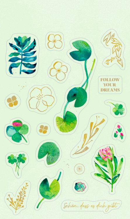 Produktbild: Stickerbogen mit 100 Stickern