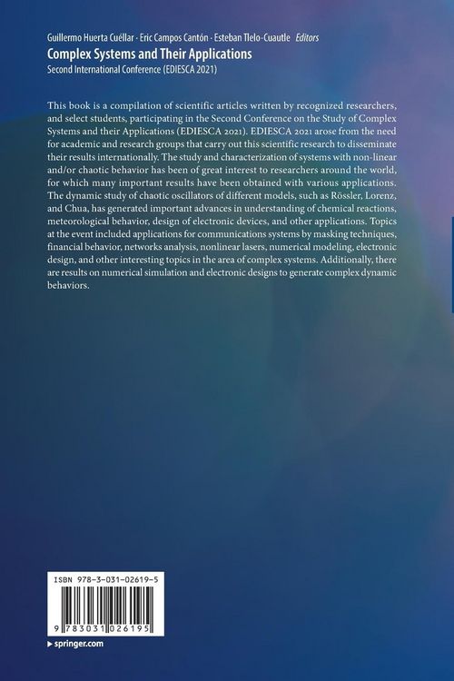 Produktbild: Complex Systems and Their Applications