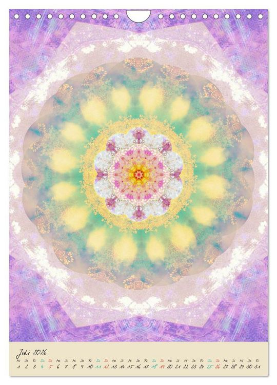 Produktbild: MANDALAS DES LICHTS (Wandkalender 2026 DIN A4 hoch), CALVENDO Monatskalender