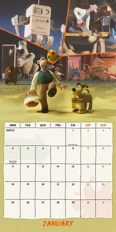 Produktbild: Wallace and Gromit 2027 &ndash; Wandkalender