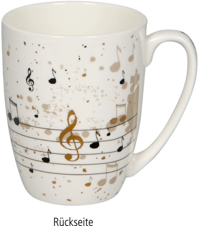 Produktbild: Porzellan-Tasse Noten - All about music