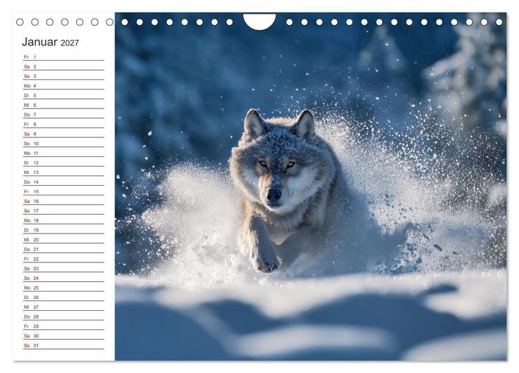 Produktbild: Die Seele der Wildnis (Wandkalender 2027 DIN A4 quer), CALVENDO Monatskalender