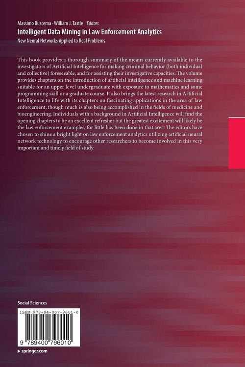 Produktbild: Intelligent Data Mining in Law Enforcement Analytics
