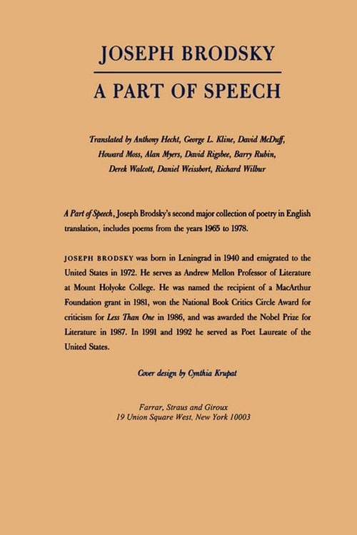 Produktbild: A Part of Speech