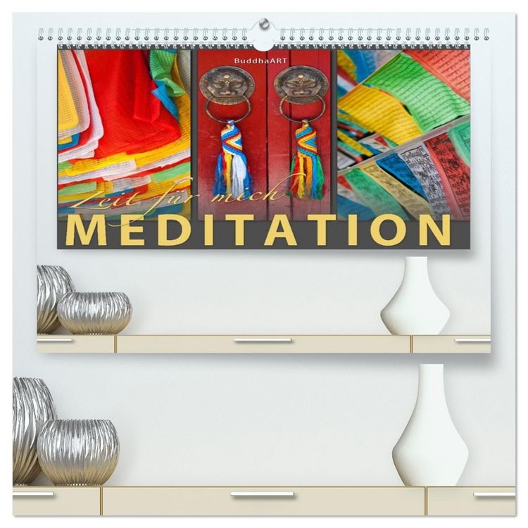 Produktbild: MEDITATION Zeit f&uuml;r mich (hochwertiger Premium Wandkalender 2026 DIN A2 quer), Kunstdruck in Hochglanz