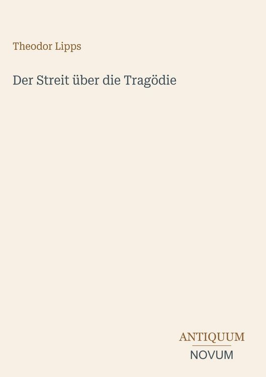 Produktbild: Der Streit &uuml;ber die Trag&ouml;die