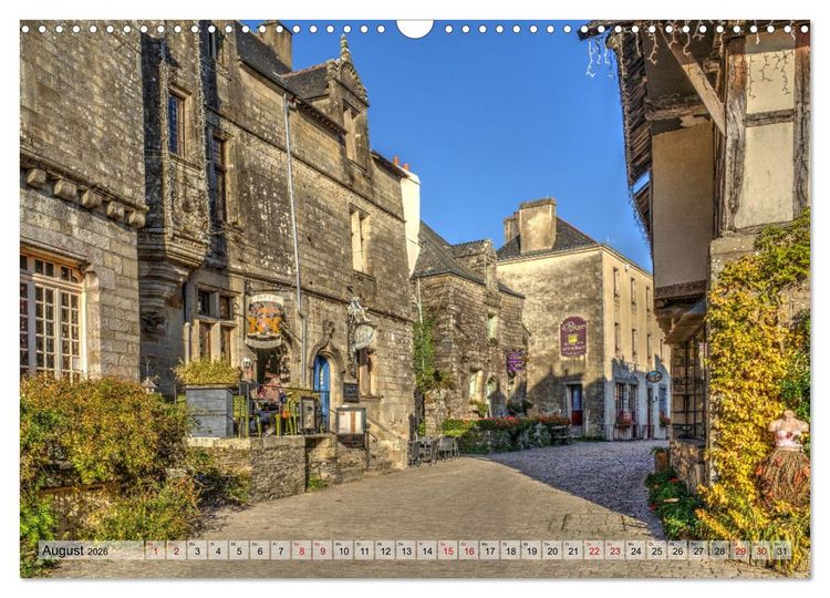 Produktbild: Rochefort-en-Terre, das Reiseziel in der Bretagne (Wandkalender 2026 DIN A3 quer), CALVENDO Monatskalender