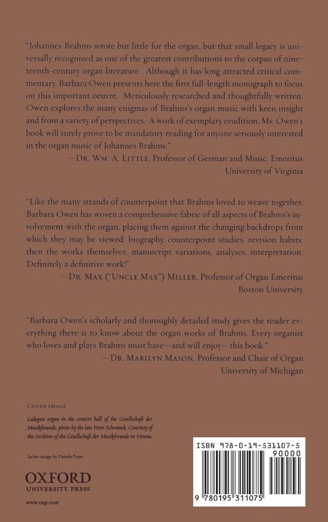 Produktbild: The Organ Music of Johannes Brahms