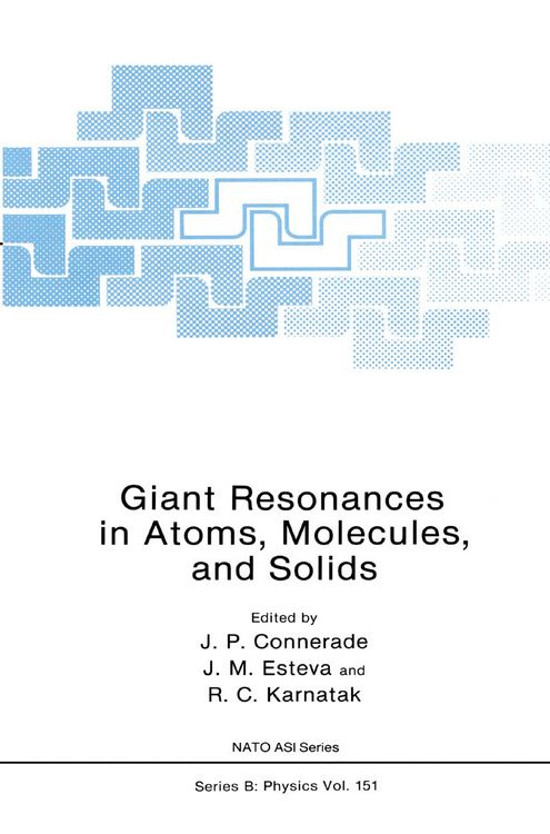 Produktbild: Giant Resonances in Atoms, Molecules, and Solids