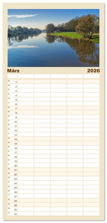 Produktbild: Familienplaner 2026 - Kassel - wundersch&ouml;ne Stadt in Nordhessen mit 5 Spalten (Wandkalender, 21 x 45 cm) CALVENDO
