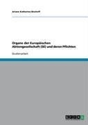 Produktbild: Organe der Europ&auml;ischen Aktiengesellschaft (SE) und deren Pflichten