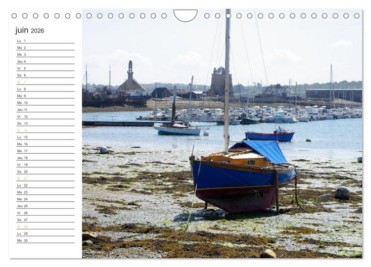 Produktbild: Bretagne Finist&egrave;re balade estivale &agrave; Camaret-sur-Mer (Calendrier mural 2026 DIN A4 vertical), CALVENDO calendrier mensuel