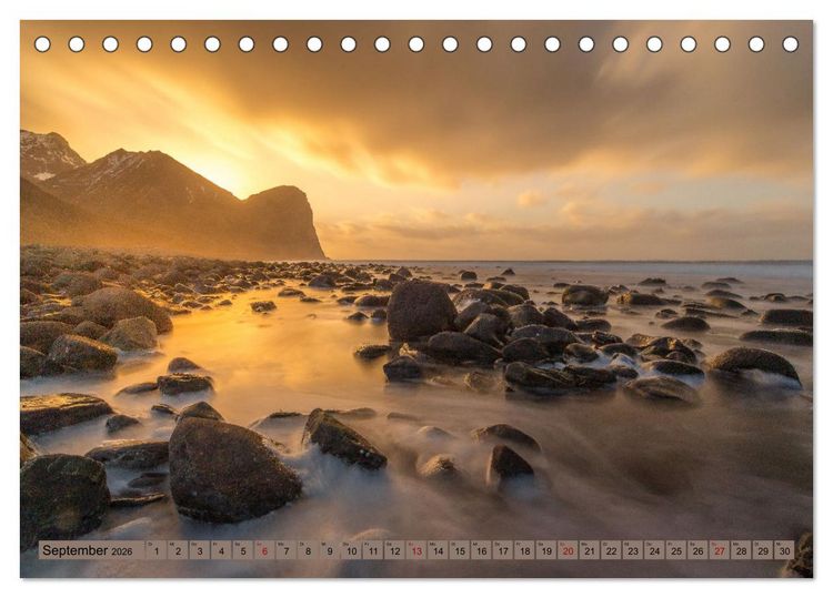 Produktbild: Lofoten ...ein Wintertraum (Tischkalender 2026 DIN A5 quer), CALVENDO Monatskalender