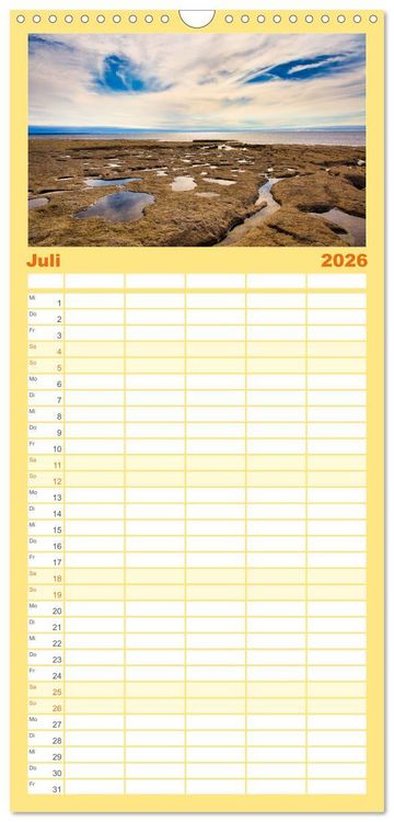 Produktbild: Familienplaner 2026 - Neufundland - wilde Sch&ouml;nheit im Atlantik mit 5 Spalten (Wandkalender, 21 x 45 cm) CALVENDO